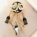 Vintage Lunch at the Ritz Celebrate! pendant/brooch - 2000's