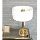 Belgo Chrom gouden tafel lamp - jaren 80