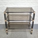 Vintage 1980's three-tier serving wagon