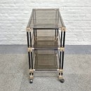 Vintage 1980's three-tier serving wagon