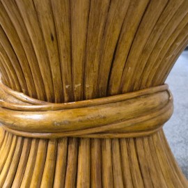 John McGuire wheat sheaf side table - 1970's