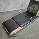 Black leather lounge chair Futuro 3 by Massimo Iosa Ghini for Moroso - Italy 1980's