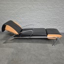 Black leather lounge chair Futuro 3 by Massimo Iosa Ghini for Moroso - Italy 1980's