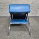 Blue leather lounge chair Futuro 3 by Massimo Ghini for Moroso - Italy 1980's