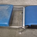 Blauw lederen lounge stoel Futuro 3 door Massimo Ghini voor Moroso - Italië jaren 80