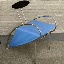 Blue Velox armchair by Massimo Iosa Ghini for Moroso - Italy mid 1980's