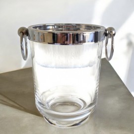 Vintage Italian glass ice bucket