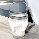 Vintage ijsemmer in craquelé glas
