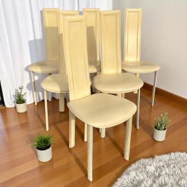 Set of 6 Quia chairs - Elana B model - Italy 1990's