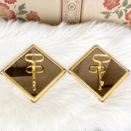 Pair of square coat racks - H. Baller