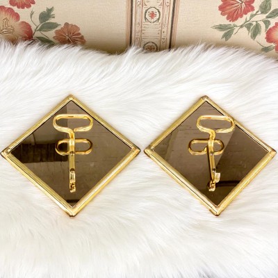 Pair of square coat racks - H. Baller
