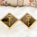 Pair of square coat racks - H. Baller