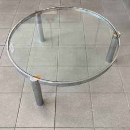 Ronde Italiaanse vintage salontafel - jaren 80
