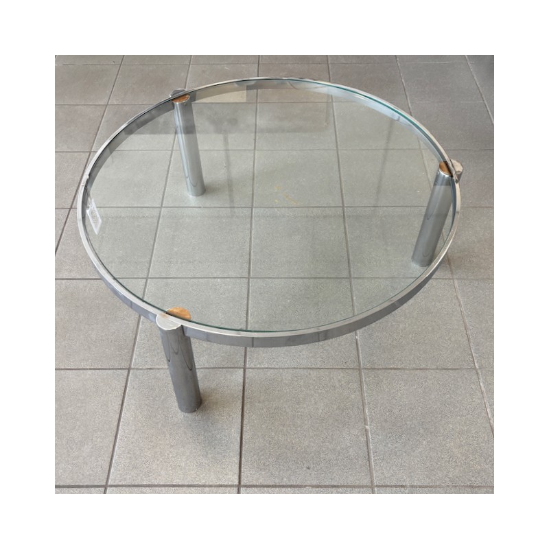 Ronde Italiaanse vintage salontafel - jaren 80