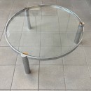 Ronde Italiaanse vintage salontafel - jaren 80