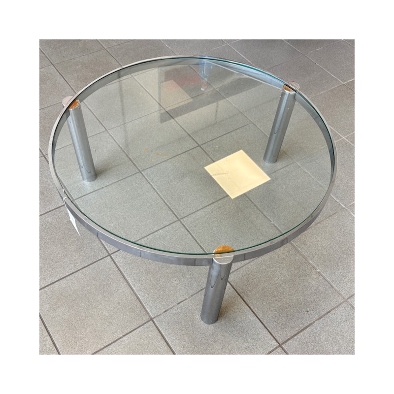 Ronde Italiaanse vintage salontafel - jaren 80