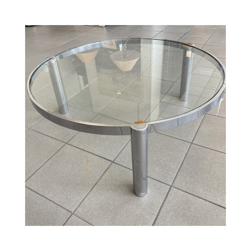 Ronde Italiaanse vintage salontafel - jaren 80