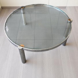 Ronde Italiaanse vintage salontafel - jaren 80
