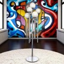 Gaetano Sciolari 7light chromed floorlamp - 1970's