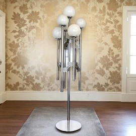 Gaetano Sciolari 7light chromed floorlamp - 1970's