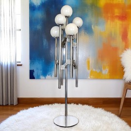 Gaetano Sciolari 7light chromed floorlamp - 1970's