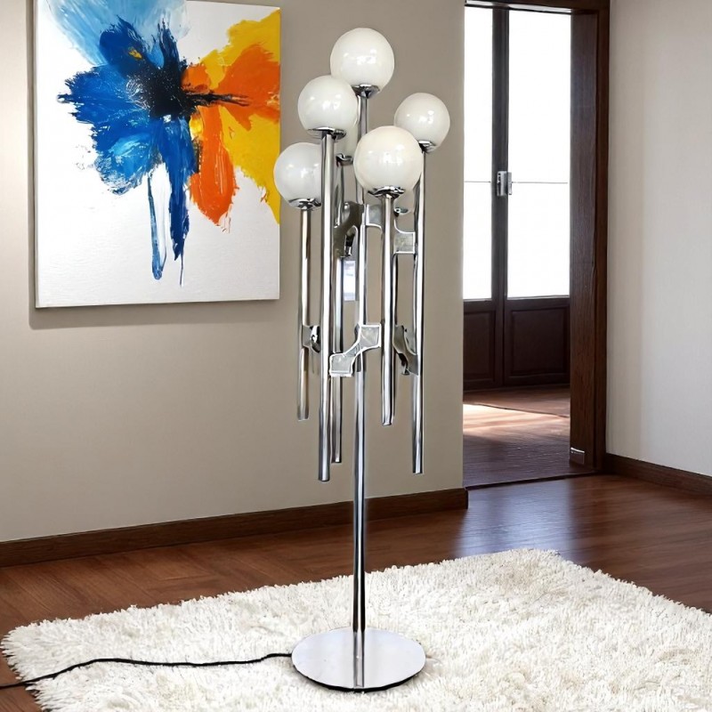Gaetano Sciolari 7light chromed floorlamp - 1970's