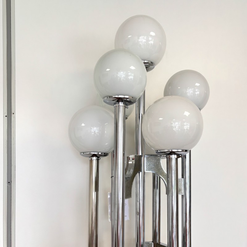 Gaetano Sciolari 7light chromed floorlamp - 1970's