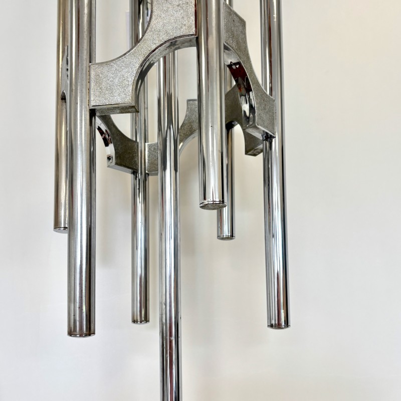 Gaetano Sciolari 7light chromed floorlamp - 1970's