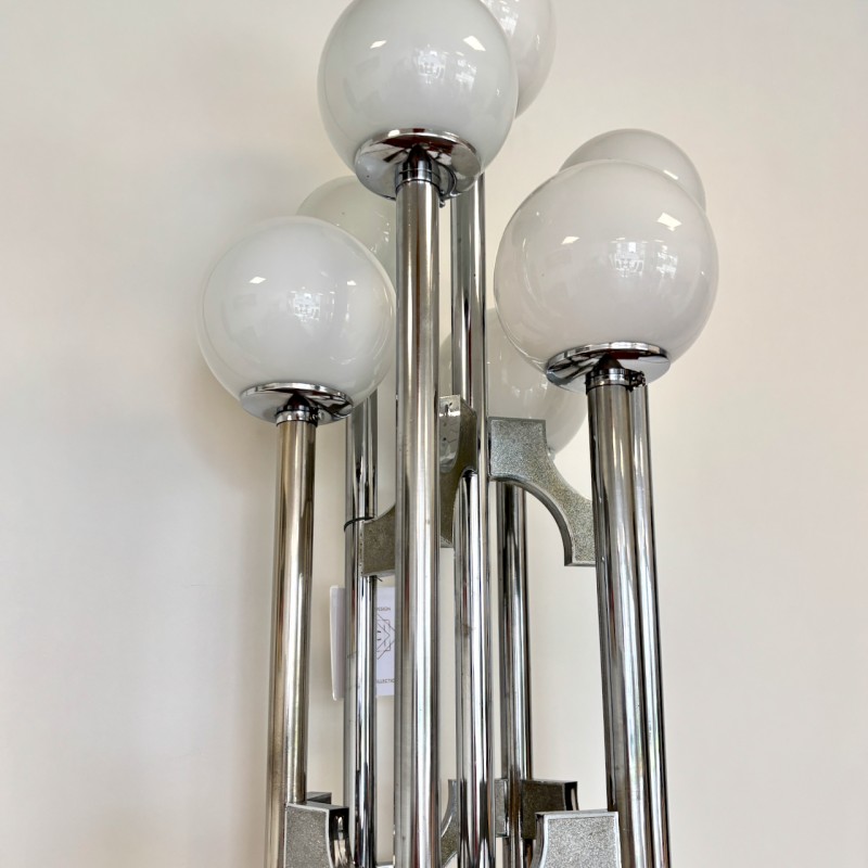 Gaetano Sciolari chrome staande lamp - jaren 70