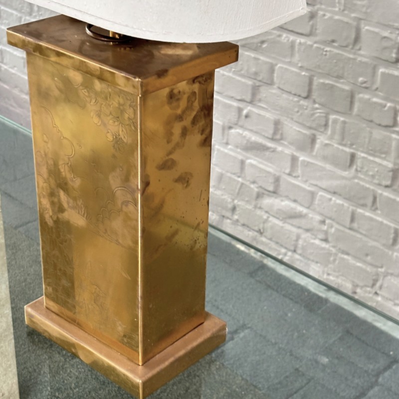 Belgochrom chinoiserie table lamp - 1970's