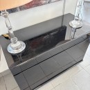 Black lacquered chest of drawers - 1990's