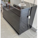 Black lacquered chest of drawers - 1990's