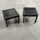 Pair small Pierre Vandel side tables - Paris 1970's