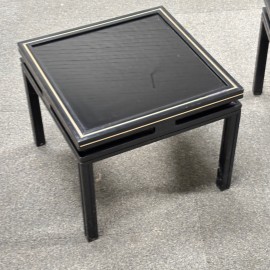 Pair small Pierre Vandel side tables - Paris 1970's