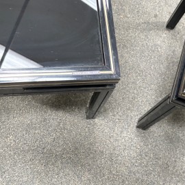 Pair small Pierre Vandel side tables - Paris 1970's