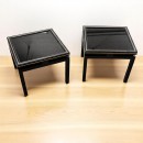 Pair small Pierre Vandel side tables - Paris 1970's