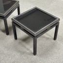 Pair small Pierre Vandel side tables - Paris 1970's