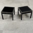 Pair small Pierre Vandel side tables - Paris 1970's
