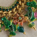 Vintage Lunch at the Ritz Frog Pond bracelet - 2000's