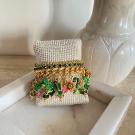 Vintage Lunch at the Ritz Frog Pond bracelet - 2000's