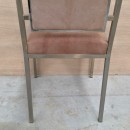 Set van 6 Belgo Chrom - Dewulf suede stoelen