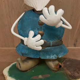 Vintage ijzeren tuin Smurf