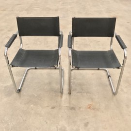 Pair B34 armchairs after Marcel Breuer
