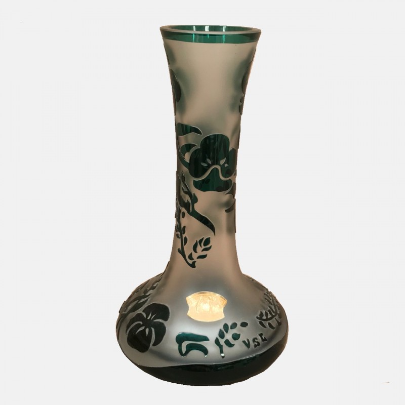 Val Saint Lambert Art Nouveau Vase