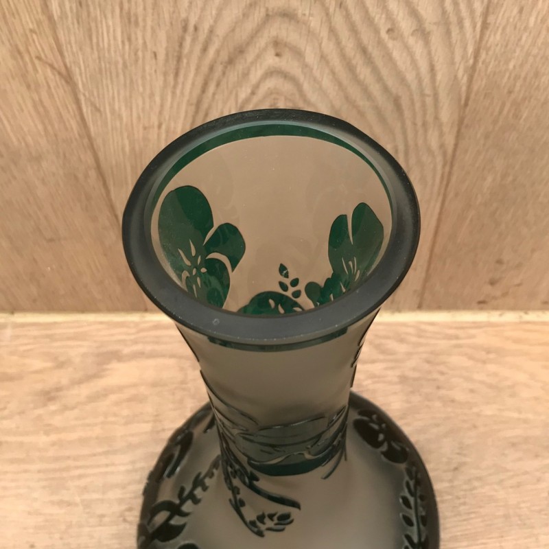 Val Saint Lambert Art Nouveau Vase