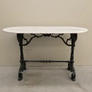 Bistro tafel met Carrara marmeren blad