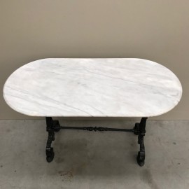 Bistro tafel met Carrara marmeren blad