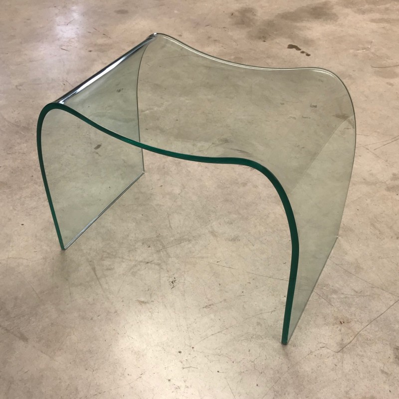 Glass ghost chair by Fiam