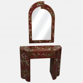 Vintage chinoiserie kaptafel & spiegel