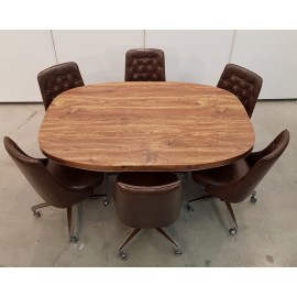 Shelby Williams dining table and 6 chairs